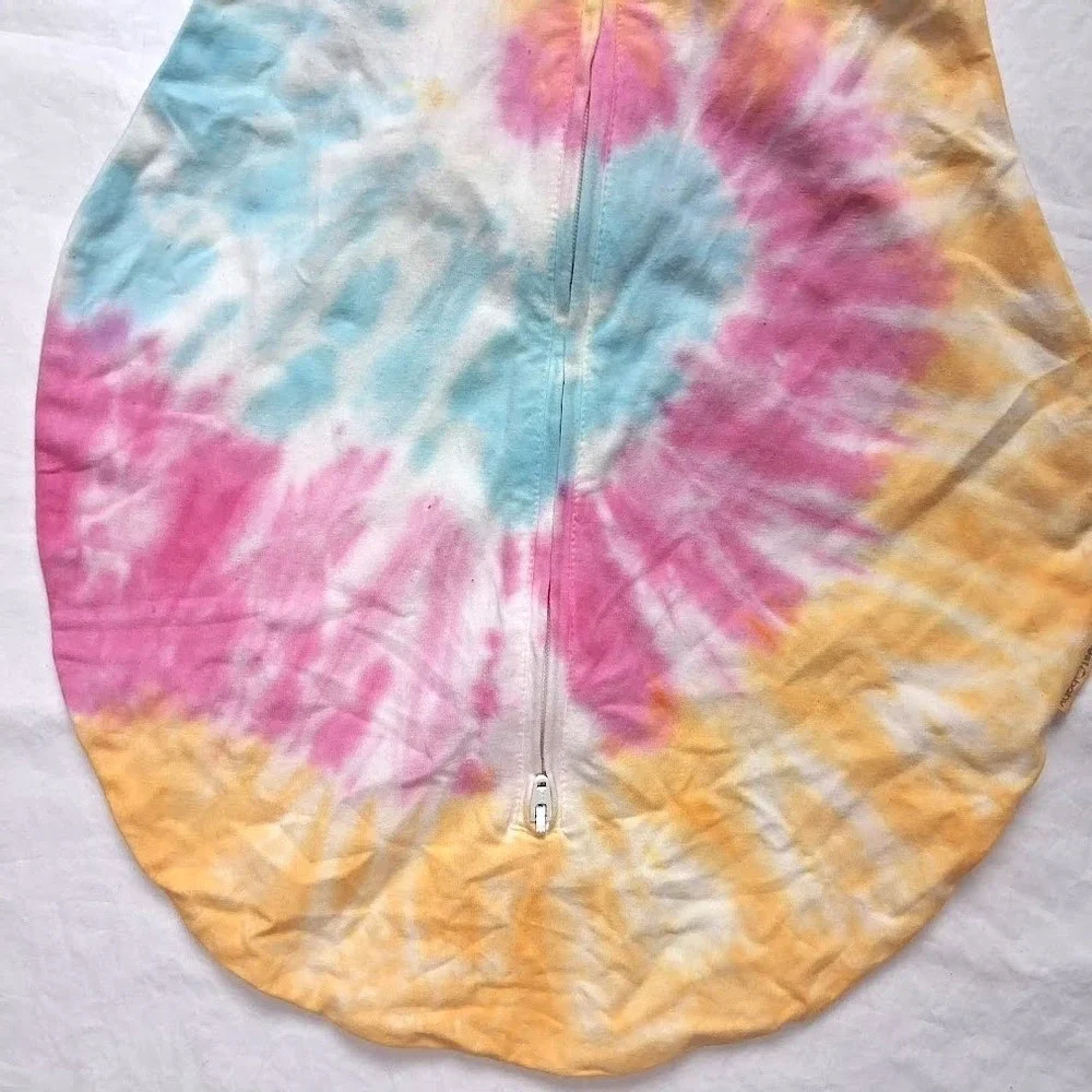 Happiest Baby Swaddle Sleep Sack Lot Medium Tie Dye Solid Pink Thick Girl
